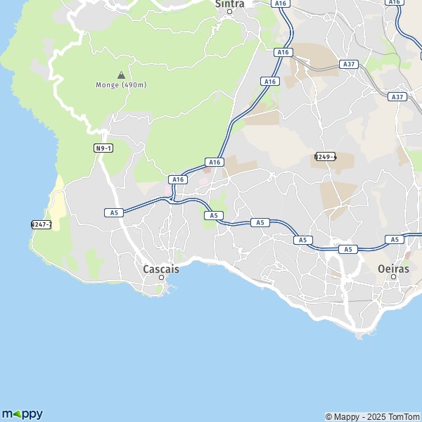 La carte pour la ville de 2645-2785 Cascais