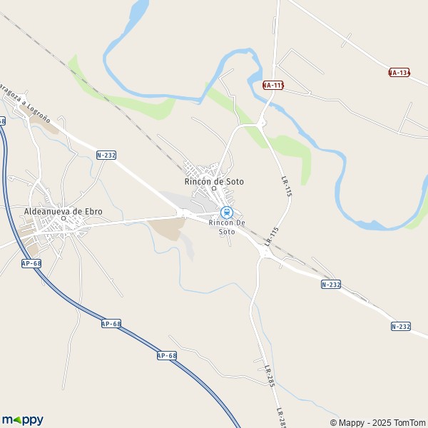 La carte pour la ville de 26550 Rincón de Soto