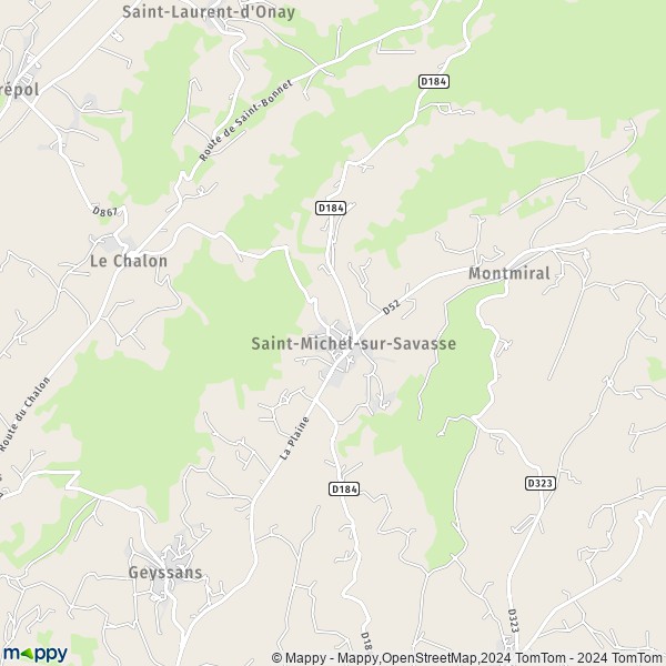 La carte pour la ville de Saint-Michel-sur-Savasse 26750