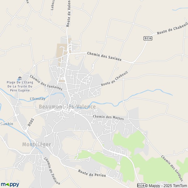 Carte Les Jardins de l'Écoutay, 26760 Beaumont-lès-Valence