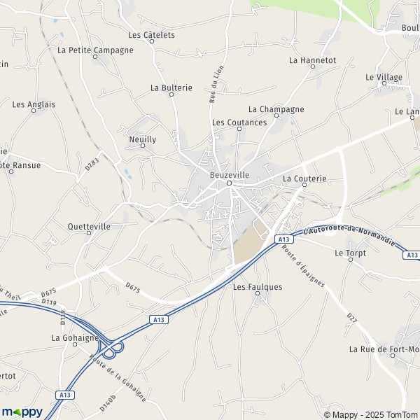 Plan Beuzeville carte Beuzeville  27210  infos pratiques