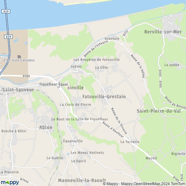 La carte pour la ville de Fiquefleur-Équainville 27210
