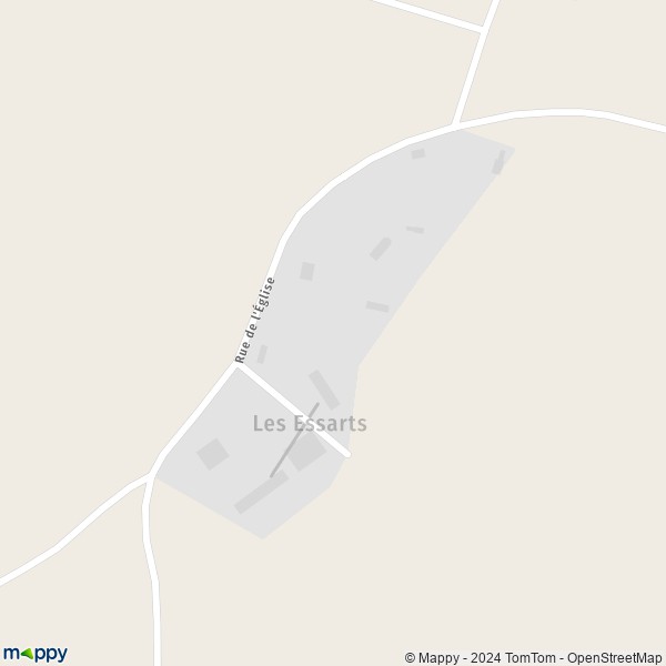 La carte pour la ville de Les Essarts, 27240 Marbois