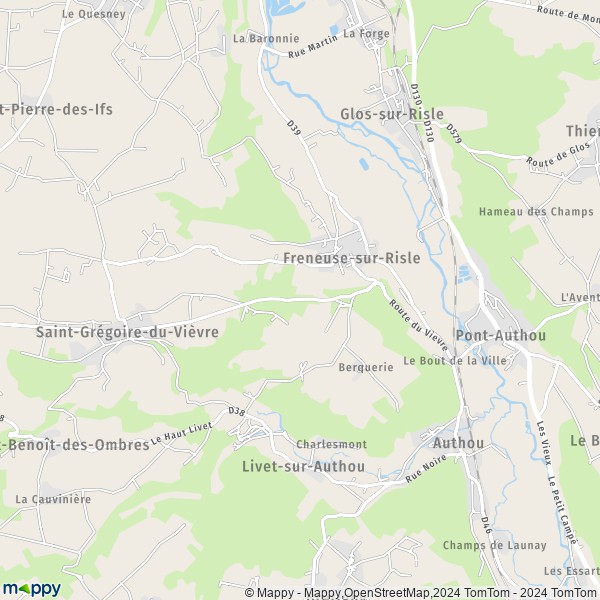 La carte pour la ville de Freneuse-sur-Risle 27290