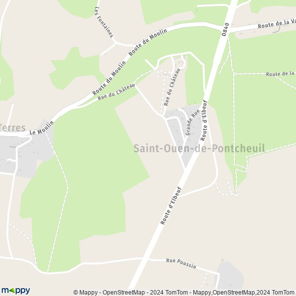 La carte pour la ville de Saint-Ouen-de-Pontcheuil 27370