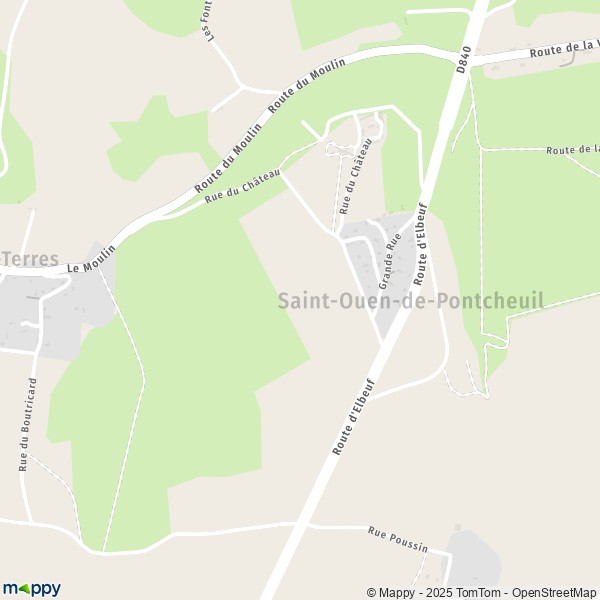 La carte pour la ville de Saint-Ouen-de-Pontcheuil 27370