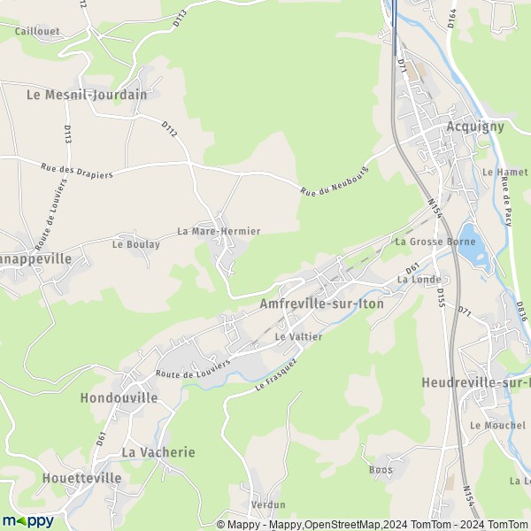 La carte pour la ville de Amfreville-sur-Iton 27400