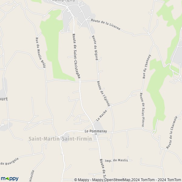 La carte pour la ville de Saint-Martin-Saint-Firmin 27450