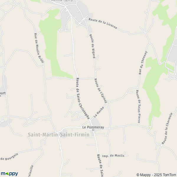 La carte pour la ville de Saint-Martin-Saint-Firmin 27450