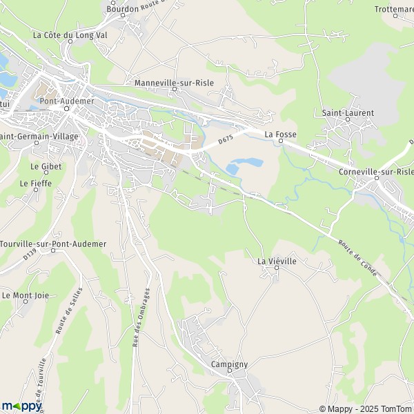 Carte Saint-Paul-sur-Risle, 27500 Pont-Audemer