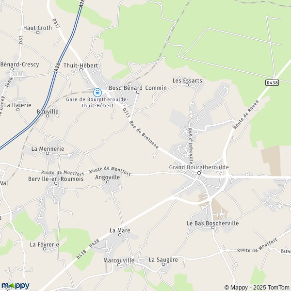 La carte pour la ville de Bourgtheroulde-Infreville, 27520 Grand Bourgtheroulde