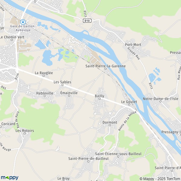 La carte pour la ville de Saint-Pierre-la-Garenne 27600