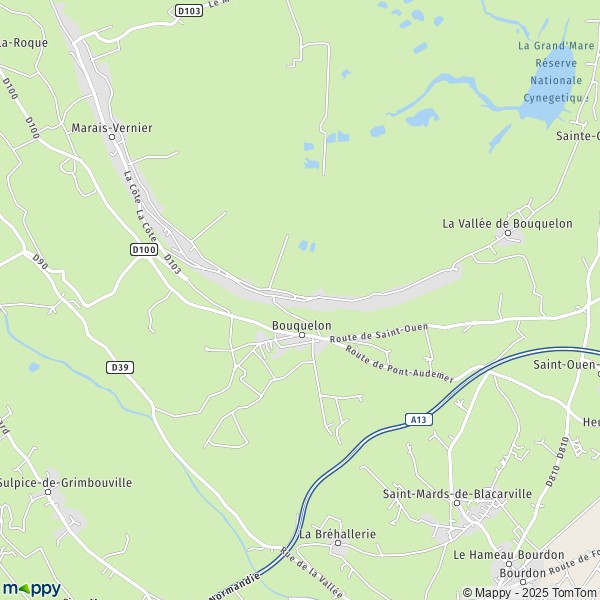 Carte Le Bout d'Amont, 27680 Marais-Vernier