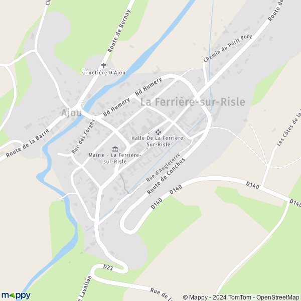 La carte pour la ville de La Ferrière-sur-Risle 27760