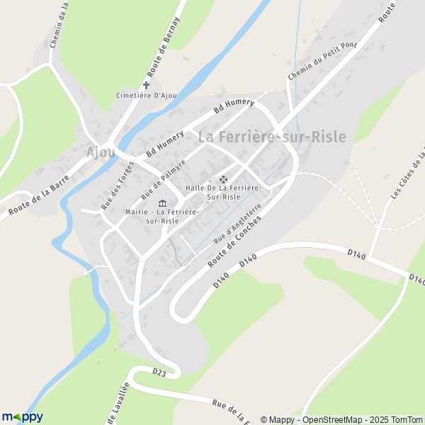 La carte pour la ville de La Ferrière-sur-Risle 27760