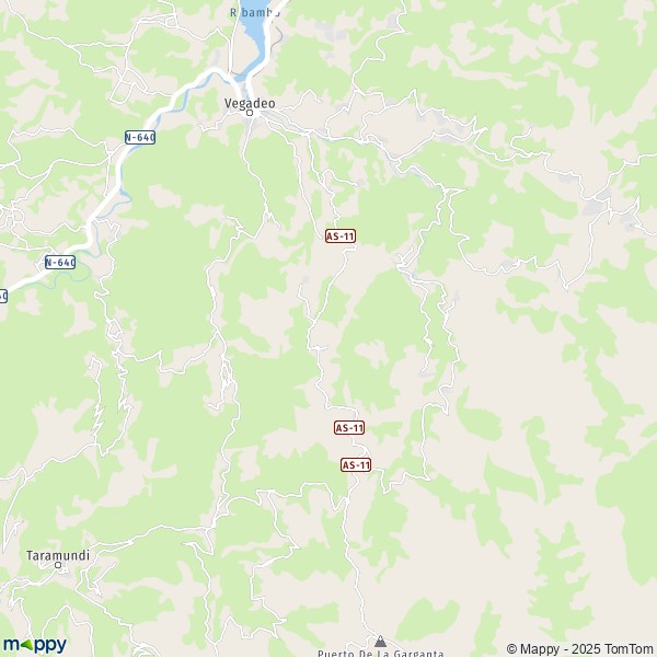 La carte pour la ville de 27766-33779 Vegadeo