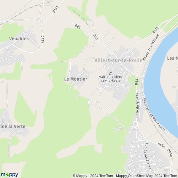 La carte pour la ville de Villers-sur-le-Roule 27940
