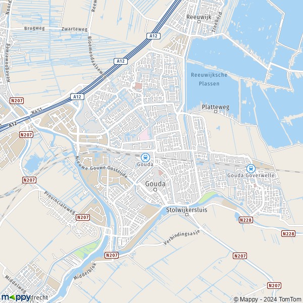 La carte pour la ville de Gouda 2801-2851