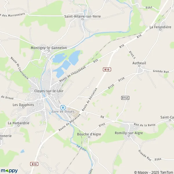 Carte Le Château de Bouville, 28220 Cloyes-les-Trois-Rivières