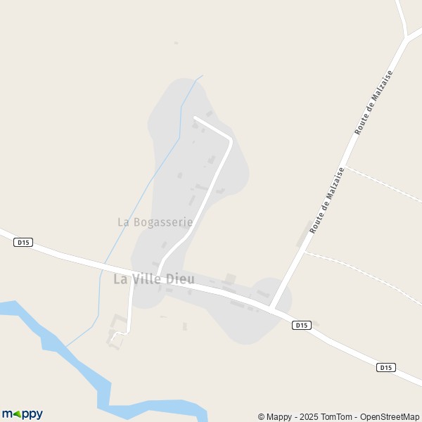 Carte La Ville Dieu, 28240 Manou