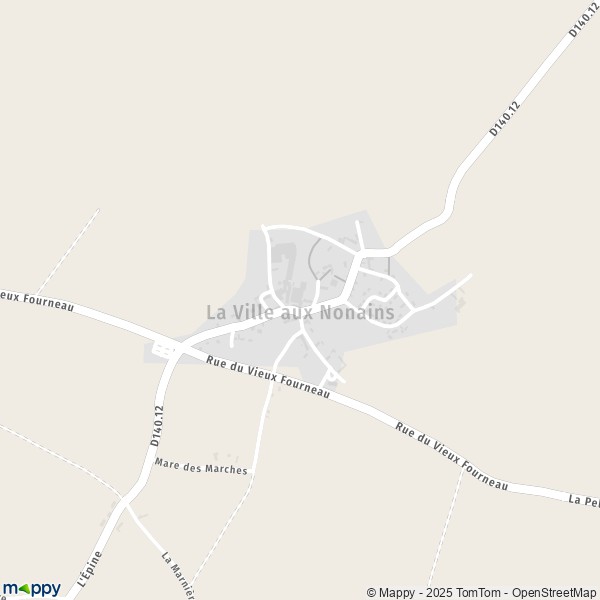 Carte La Ville-aux-Nonains, 28250 Senonches