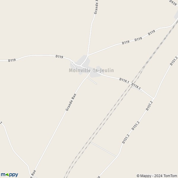 La carte pour la ville de Moinville-la-Jeulin 28700