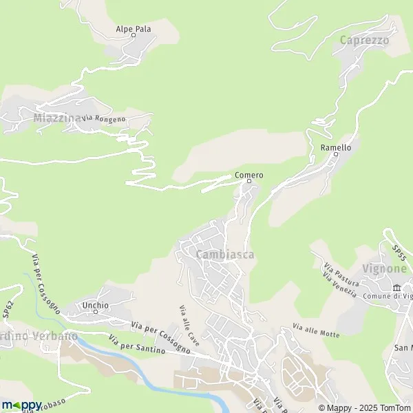 Plan Cambiasca carte de Cambiasca (28814) et infos pratiques