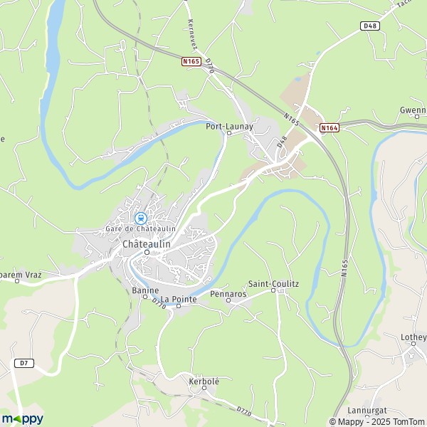 Plan Chateaulin Carte De Chateaulin Et Infos Pratiques