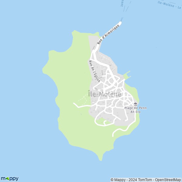 La carte pour la ville de Île-Molène 29259