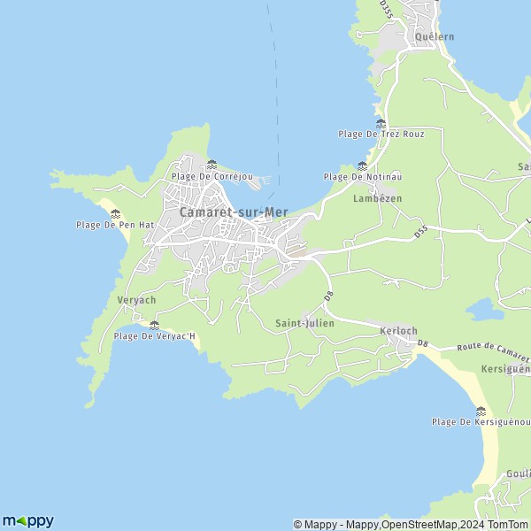 La carte pour la ville de Camaret-sur-Mer 29570
