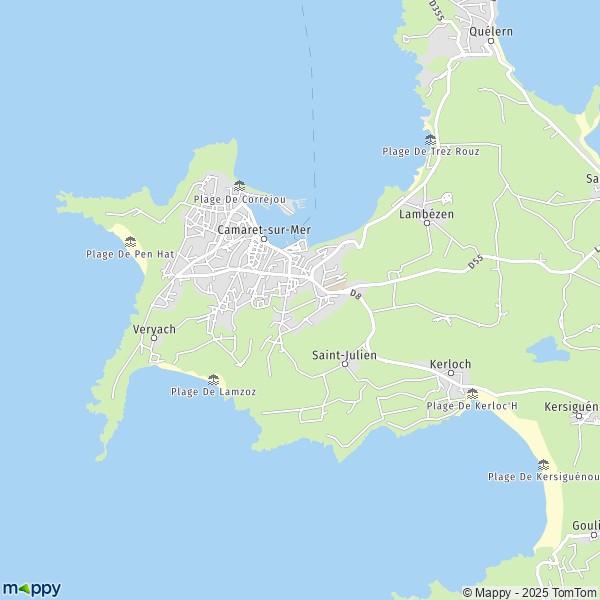 La carte pour la ville de Camaret-sur-Mer 29570