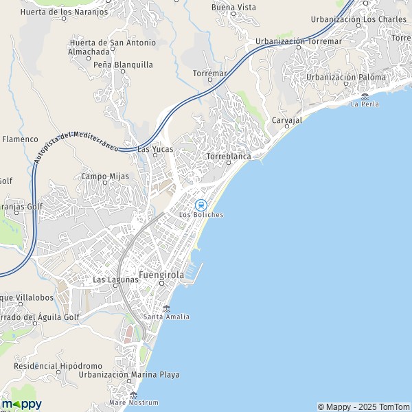 La carte pour la ville de 29639-29651 Fuengirola