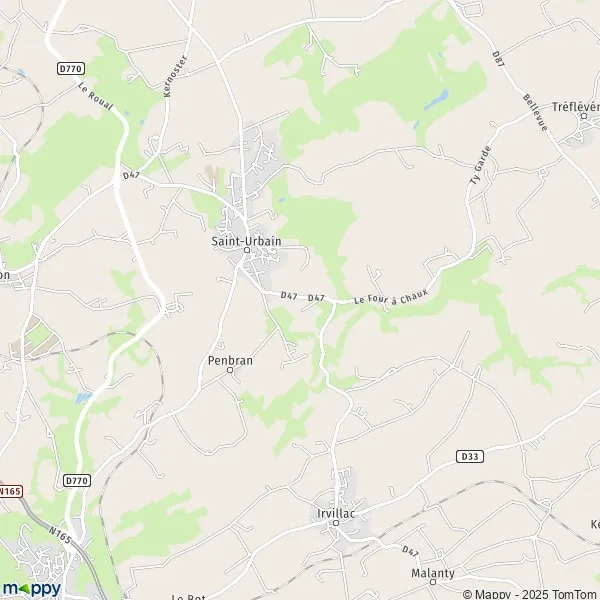 Plan sainturbain carte de sainturbain (29800) et infos pratiques