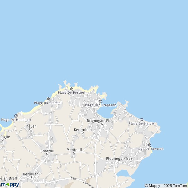 Carte Terre du Pont, 29890 Plounéour-Brignogan-plages