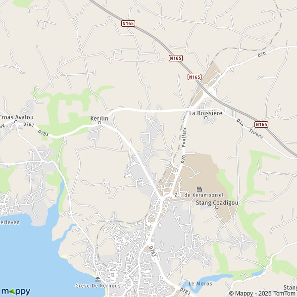 Carte Croaz Amandy, 29900 Concarneau
