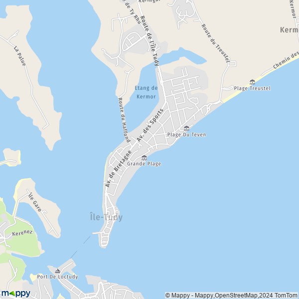 La carte pour la ville de Île-Tudy 29980