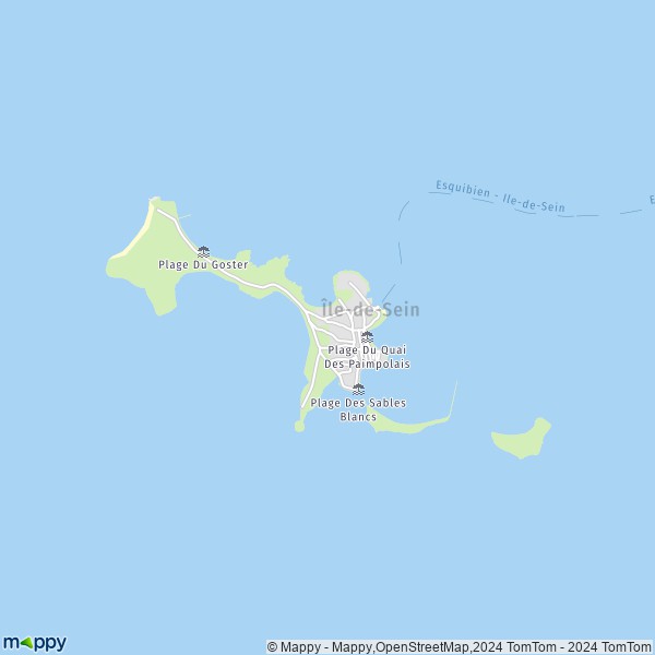 La carte pour la ville de Île-de-Sein 29990