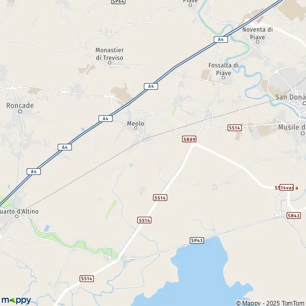 Plan Meolo carte de Meolo (30020) et infos pratiques