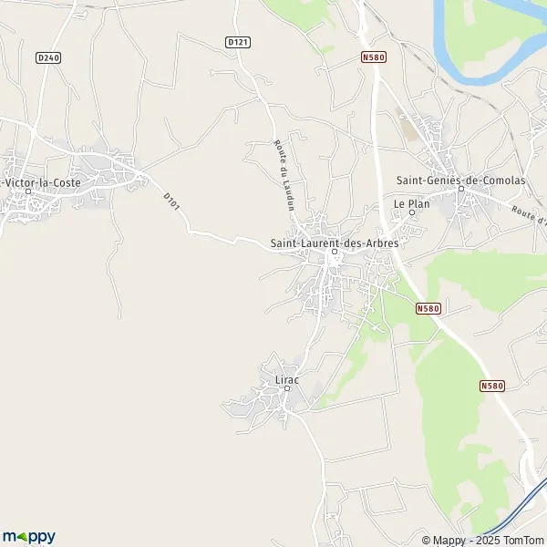 Plan Saint Laurent Des Arbres Carte De Saint Laurent Des Arbres 30126 Et Infos Pratiques