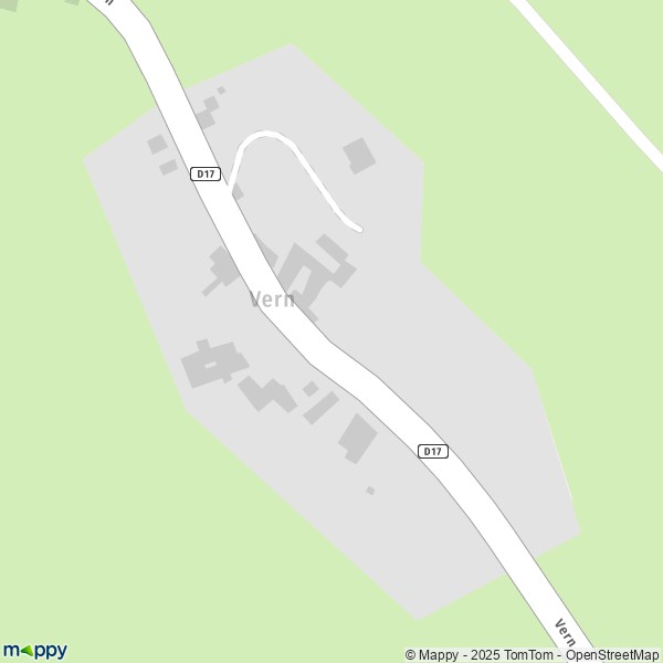 Carte Vern, 30450 Chambon