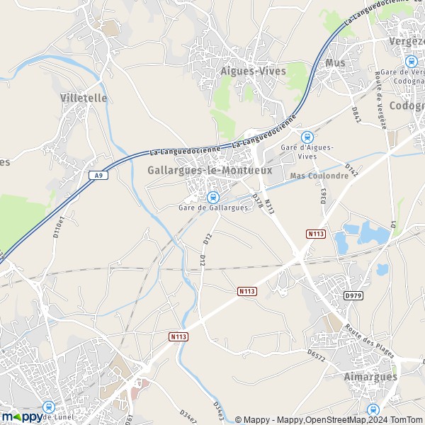 La carte pour la ville de Gallargues-le-Montueux 30660
