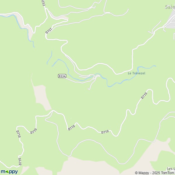 Carte Les Monts, 30750 Saint-Sauveur-Camprieu