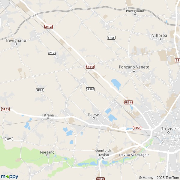 La carte pour la ville de Paese 31038