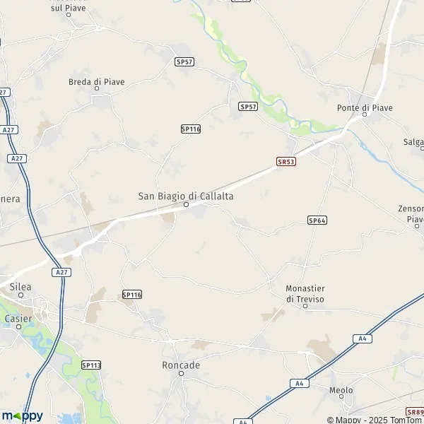 Plan San Biagio di Callalta carte