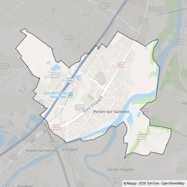 Plan PortetsurGaronne carte de PortetsurGaronne (31120) et infos pratiques