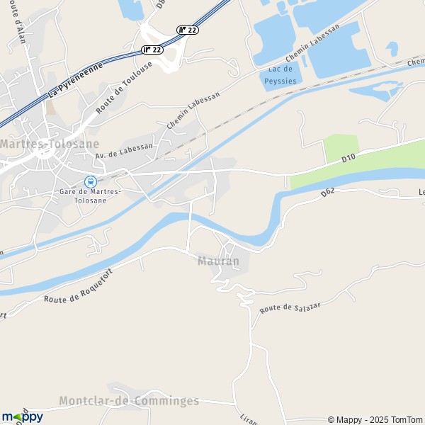 Carte Le Port, 31220 Martres-Tolosane