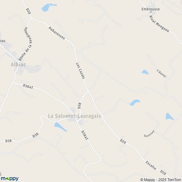 La carte pour la ville de La Salvetat-Lauragais 31460