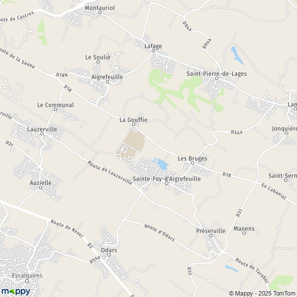 Plan Sainte-Foy-d Aigrefeuille carte Sainte-Foy-d Aigrefeuille