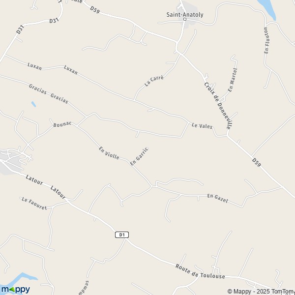 Carte En Garric, 31570 Lanta