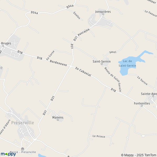 Carte Savignac, 31570 Lanta